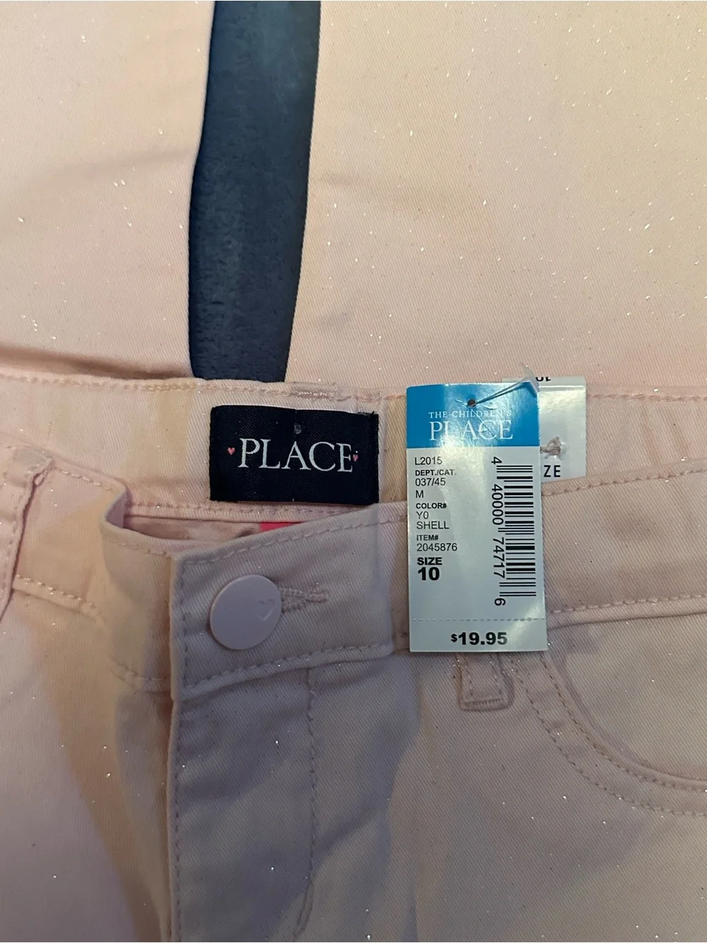 The Children's Place Girls' Size 10 Pink Sparkle Jeans